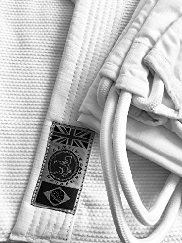 Certified Grappler BJJ Gi White - Jiu Jitsu Gi brasileño en tejido Pearl Weave (A3)