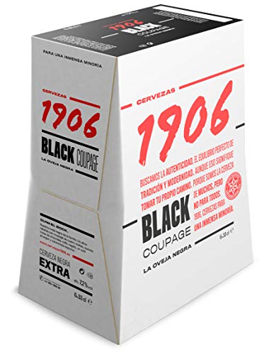 Cerveza 1906 Black Coupage - Paquete de 24 x 330 ml - Total: 7920 ml