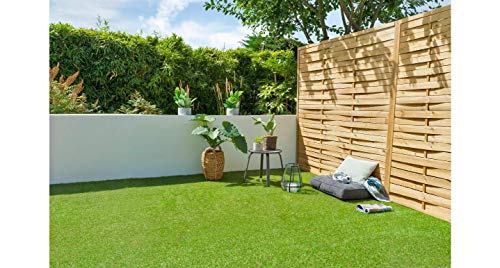 Cesped artificial terraza exterior California - rollo cesped artificial 2x5m 20mm de altura con alta densidad - calidad profesional - fácil instalación con buen drenaje