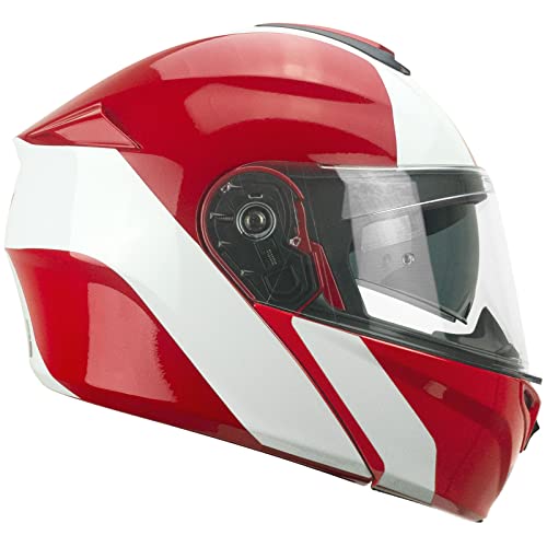 CGM - Casco Modular abatible P/J 508S Berlín Race Rojo, Talla S