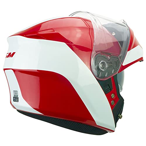 CGM - Casco Modular abatible P/J 508S Berlín Race Rojo, Talla S