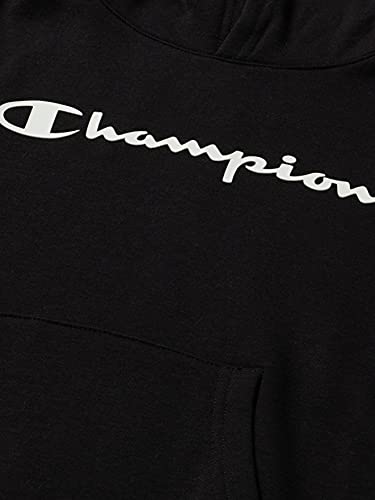 Champion Legacy Classic Logo Sudadera con Capucha, Negro, 13-14 Años para Niños