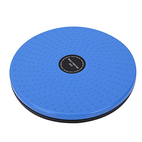 Changor Retortijón Máquina, Cintura Plato 25 * 25 * 3cm Masaje Aerobio Aptitud física Giro Gordo Quemar Mujer Tornado Ejercicio Equipo Máquina Abdominales(Azul)