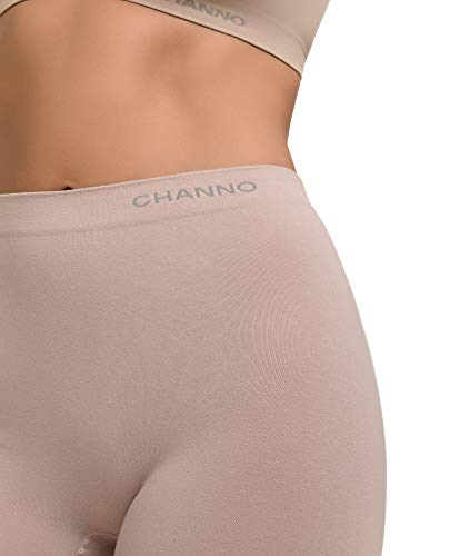 Channo Braga Pantalón Antiroce de Algodón Sin Costuras de Sujeción Ligera (Pack 3) (Surtido, M)