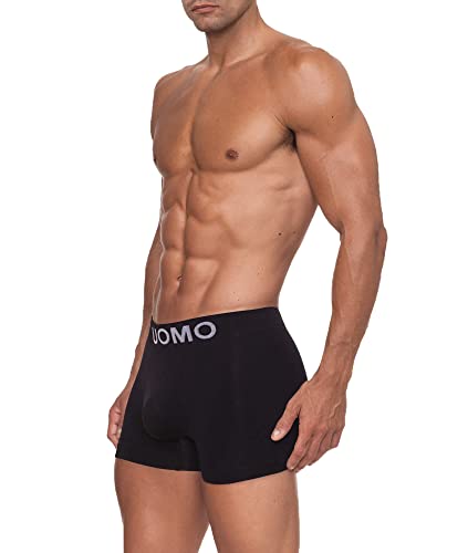 Channo Pack de 12 - Calzoncillos de Hombre, Boxer Lycra, sin Costuras Liso y con Color Uniforme (L)