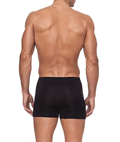 Channo Pack de 12 - Calzoncillos de Hombre, Boxer Lycra, sin Costuras Liso y con Color Uniforme (L)