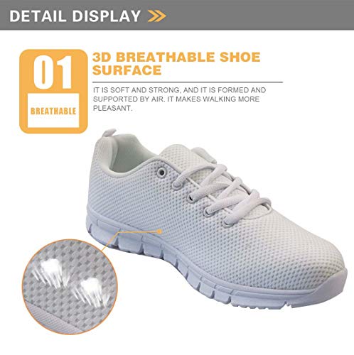 chaqlin Enfermera Zapatillas Deportivas de Mujer Air Cordones Zapatos de Ligero Running Fitness Zapatillas de para Correr Antideslizantes Amortiguación Sneakers 39 EU