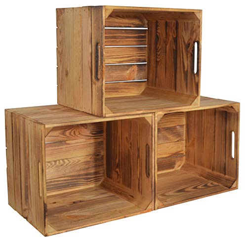 Chiccie Caja de madera Karl de Kallax, 33 x 38 x 33 cm, cesta de almacenamiento, cajón, caja de madera, estantería