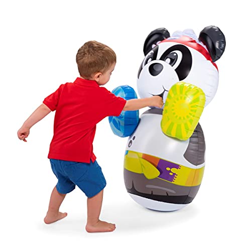 Chicco Panda Boxing , Saco de Boxeo Infantil Con Disvertido Diseño De Oso Panda, Base Basculante Con Agua, No Cae Al Suelo, Interactivo