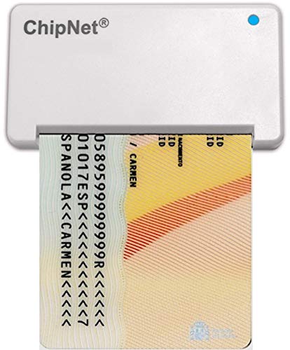 ChipNet Lector de DNI electrónico 3.0 y 4.0 + Tarjeta Criptográfica Certificado Digital * para Windows 10 y 11 FIRMAKIT * Empresa Española con Soporte Posventa *