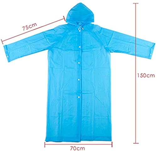 Chubasqueros Impermeable,Abrigo de Lluvia Ninos Paquete Poncho de Lluvia Impermeable Reutilizable con Capucha y Mangas Unisex EVA Poncho para Viajes,Excursionismo y Exteriores Blanco,Transparente