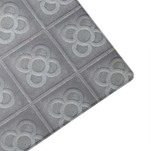 CIAL LAMA Alfombra Antideslizante Cocina Tapete Impermeable Panot Barcelona Gris 120 x 150 cm, 22212734