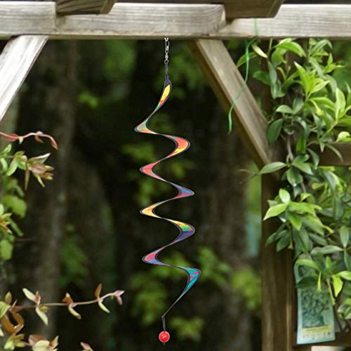 CIM Wind Juego - Twister S Butterfly - Los rayos UV y RESISTENTE a la intemperie. - Ø10 cm, longitud: 75 cm - Incluye inoxidable Rodamientos vertebral Clip - Elegante Hogar y Jardín Decoración