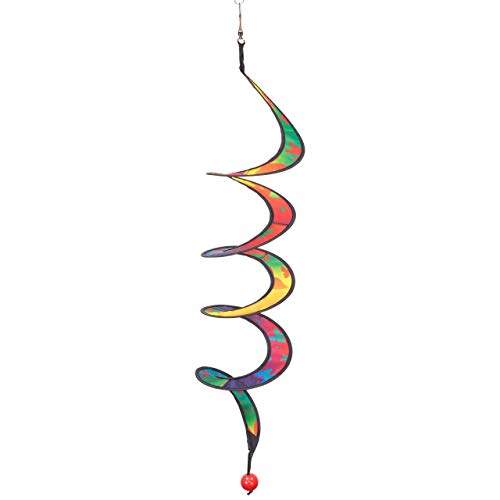 CIM Wind Juego - Twister S Butterfly - Los rayos UV y RESISTENTE a la intemperie. - Ø10 cm, longitud: 75 cm - Incluye inoxidable Rodamientos vertebral Clip - Elegante Hogar y Jardín Decoración