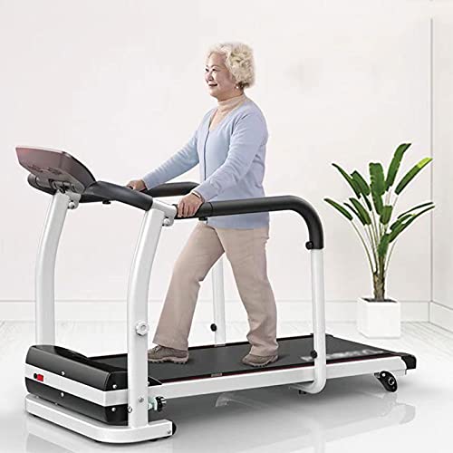 Cinta De Correr, 2.0H Motor Rehabilitación Cinta De Correr Casa Plegable Eléctrica Ancianos Máquina Para Caminar Recuperación De Extremidades Entrenamiento Cinta De Correr De Seguridad 0.5-6Km / H