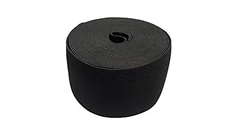 Cinta de goma elástica de 60 mm de ancho para ropa y hogar, para costura, artesanía, 1 metro, en blanco o negro