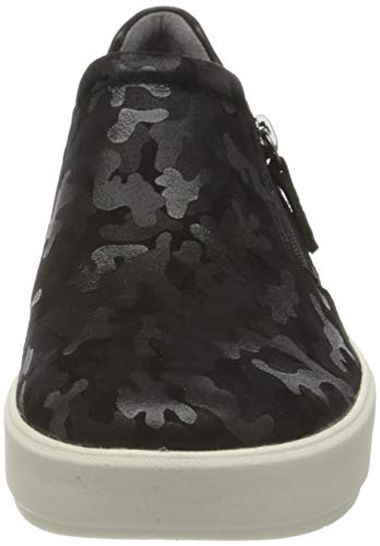 Clarks Layton Step, Zapatillas Mujer, Black Suede Interest, 38 EU