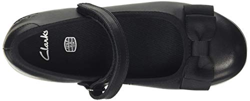 Clarks Scala Tap K, Bailarinas Niñas, Negro (Black Leather Black Leather), 29 EU