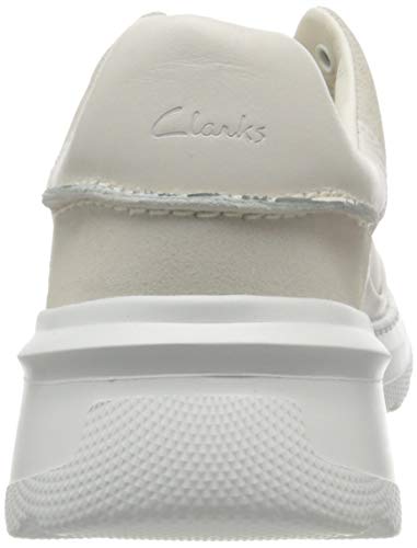 Clarks Sprintlitelace, Zapatillas Mujer, Blanco, 40 EU