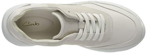 Clarks Sprintlitelace, Zapatillas Mujer, Blanco, 40 EU