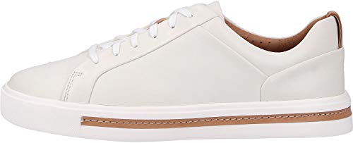 Clarks Un Maui Lace, Zapatillas Mujer, Blanco (White Leather), 36 EU