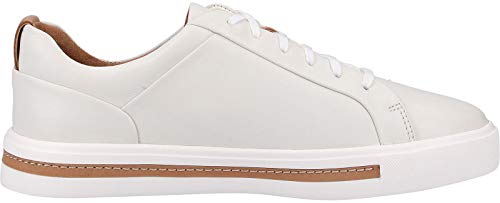 Clarks Un Maui Lace, Zapatillas Mujer, Blanco (White Leather), 36 EU