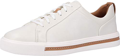 Clarks Un Maui Lace, Zapatillas Mujer, Blanco (White Leather), 36 EU