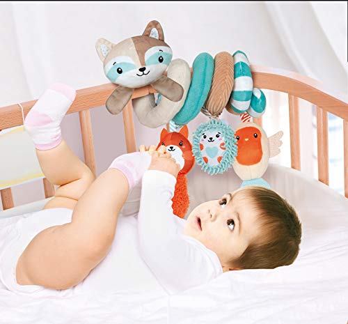 Clementoni - Baby Clementoni Espiral de actividades para sillita con personajes de animales- accesorios sillita a partir de 0 meses (17320)