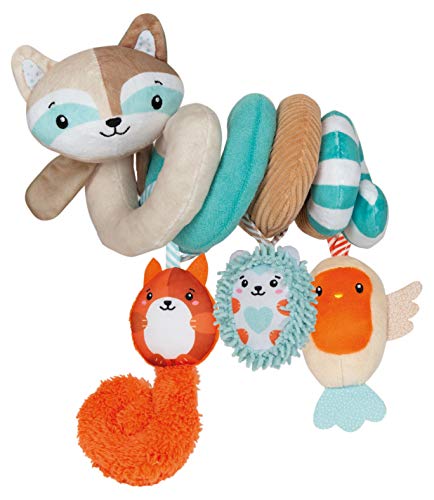 Clementoni - Baby Clementoni Espiral de actividades para sillita con personajes de animales- accesorios sillita a partir de 0 meses (17320)