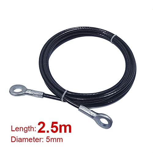 Clip para barra con mancuernas 1M / 2M / 3M / 4M / 5M / 6M / 7M / 8M Cuerda de alambre de gimnasio Rendimiento de acero para uso pesado para máquina de cable para el hogar Accesorios de polea de fitne