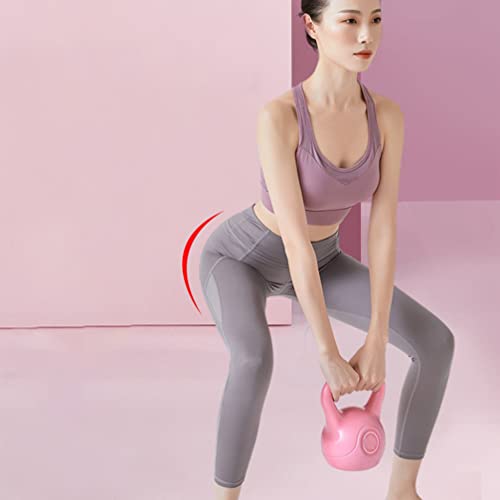 CLISPEED Formación Kettlebell Mujeres Equipo de Ejercicio: 2Kg Fuerza de Entrenamiento con Mancuernas Pink Fitness Equipo de Fitness para El Hogar Gimnasio Liquidación Entrenamiento