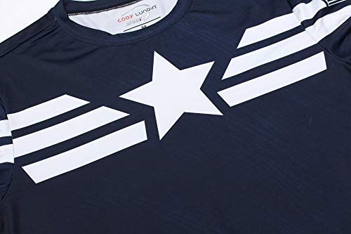 Cody Lundin Superhero, Camisas Ajustadas de Manga Larga para Hombre, Camisetas de Deporte, Camisetas de Deporte para Hombres (Color-b, L)