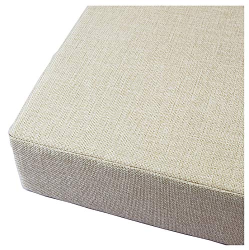 Cojín para Banco para Bancos de jardín colchoneta Asiento Bancos 5 cm Grosor Varios Tamaños-Beige Claro 80x40x5cm(31x16x2in)