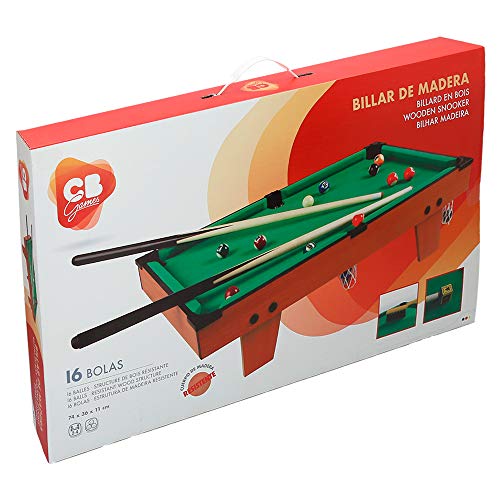 Colorbaby Billar americano madera CBGames, multicolor, 62 x 36 cm (43269)