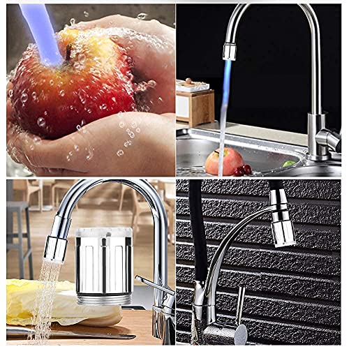 Colorido Grifo de Agua LED con 3 Colores Que Cambian La Temperatura Control Agua Corriente Grifo Grifo Para Cocina y Baños