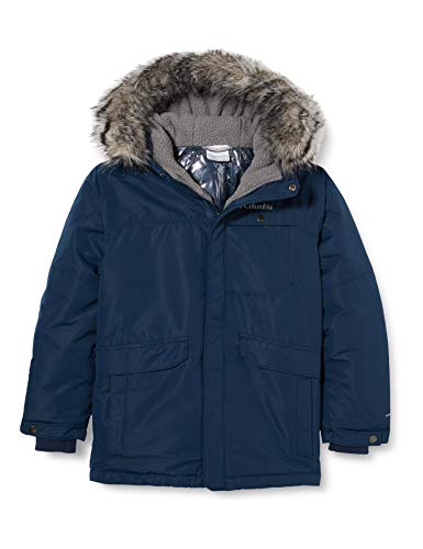 Columbia Nordic Strider Chaqueta Larga con Capucha, Niños, Collegiate Navy, L