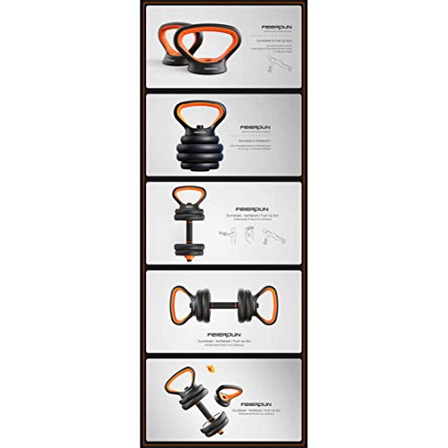 Como Multifunción con Mancuernas Barra/Kettlebell/Push-Up Principal de Soporte de Peso Ajustable Muscular Pesas Entrenamiento de la Aptitud Equipo Brazo de Fitness durable / 10kg