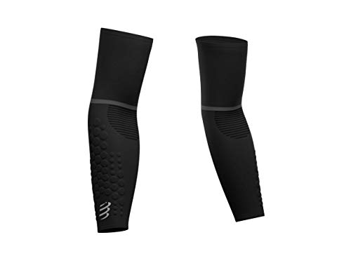 COMPRESSPORT ArmForce Ultralight Manguito de compresión, Unisex Adulto, Negro, T2