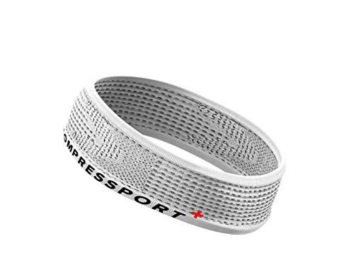 COMPRESSPORT Thin Headband On/Off Cinta, Unisex-Adult, Blanco, Talla Unica