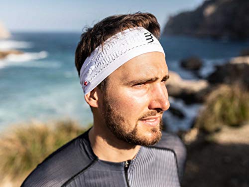 COMPRESSPORT Thin Headband On/Off Cinta, Unisex-Adult, Blanco, Talla Unica