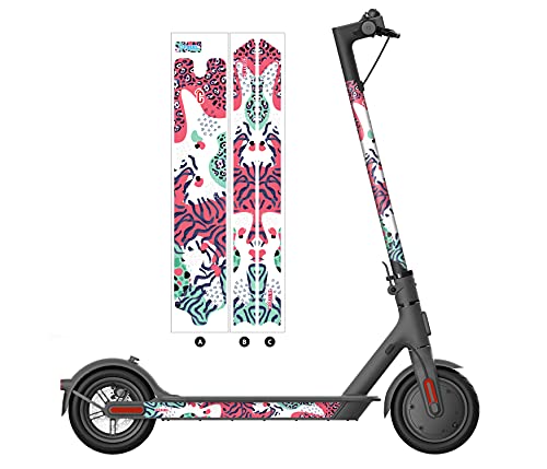 Coolnamic | Modelo Jungle | Pegatinas para Patinete Eléctrico | Vinilos Decorativos Patinetes | Compatibles con Xiaomi M365, Pro, Essential, 1S, PRO. | Impermeables