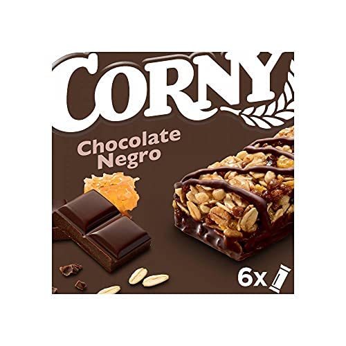 Corny - Barritas de Cereales con Chocolate Negro. 10 estuches con 6 barritas 10x(6x23g)