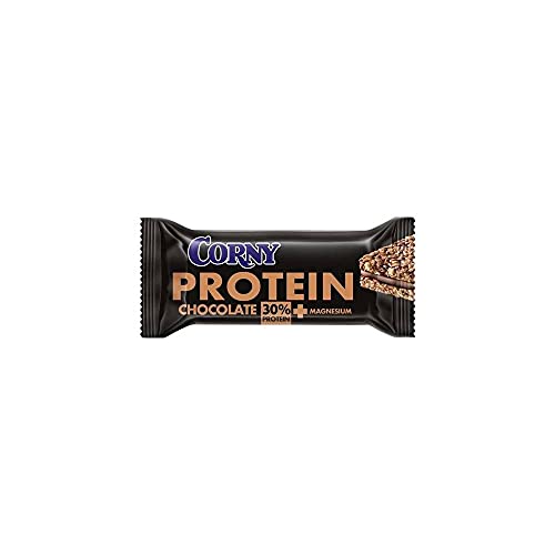 Corny Protein – Barritas de Cereales y Delicioso Chocolate con 30% proteínas & Magnesio para Reducir Fatiga Muscular– Pack 24 unid x 35g