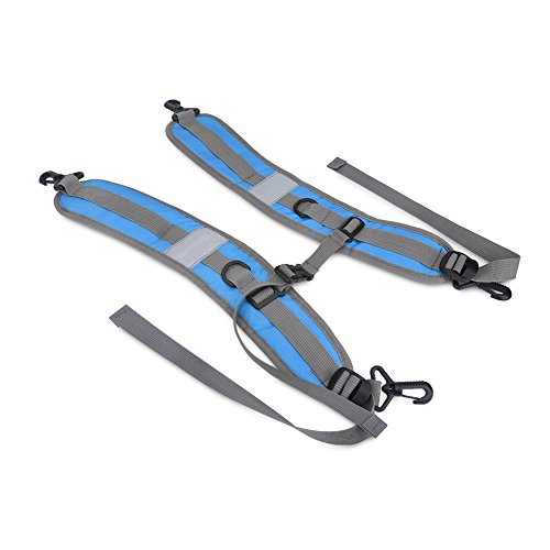 Correas de Hombro para Mochila Correas de Bolsa Acolchada Correas de Mochila Ajustables Reflectantes(azul)