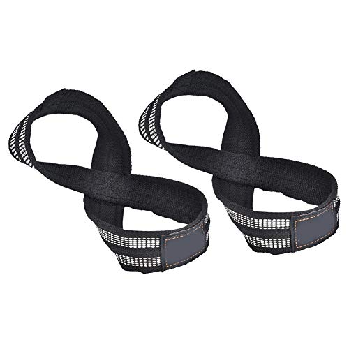 Correas de Levantamiento de Pesas, Powerlifting Correa para la muñeca Pull-ups Correa para la muñeca para Entrenamiento con Pesas, Gimnasio en casa, Pull Ups, Crossfit, Fitness, Hombres(Metro)