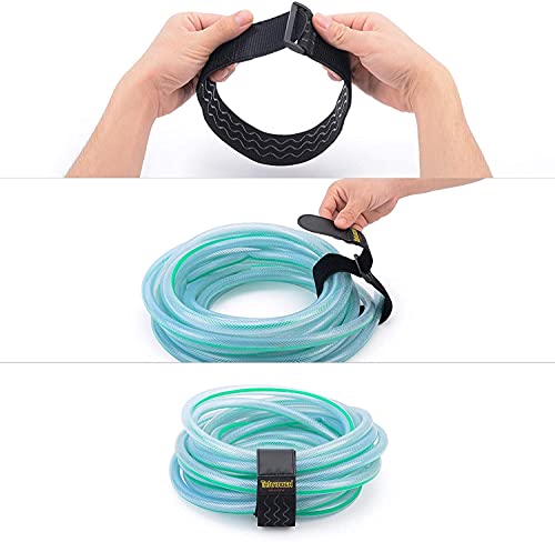 Correas Elásticas de 46 cm x 5 cm (pack de 8) con Silicona Antideslizante, Cinchas Multiusos con Hebilla y Lazo para Bicicletas, Coches, Embarcaciones, Herramientas de Jardín, Alargaderas, Mangueras