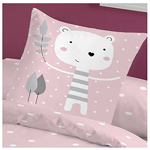 COTTON ARTean Funda Nordica Infantil/Juvenil Jorge Pink Cama de 90