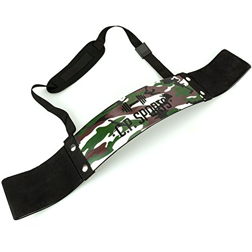 C.P. Sports Entrenador de bíceps, Ideal para Culturismo, Deportes de Fuerza y Levantamiento de Peso, G28- Camo Green