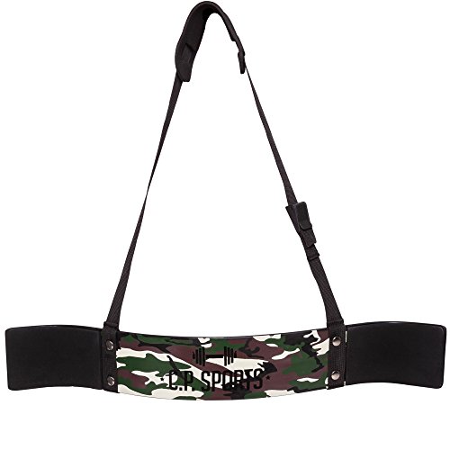 C.P. Sports Entrenador de bíceps, Ideal para Culturismo, Deportes de Fuerza y Levantamiento de Peso, G28- Camo Green