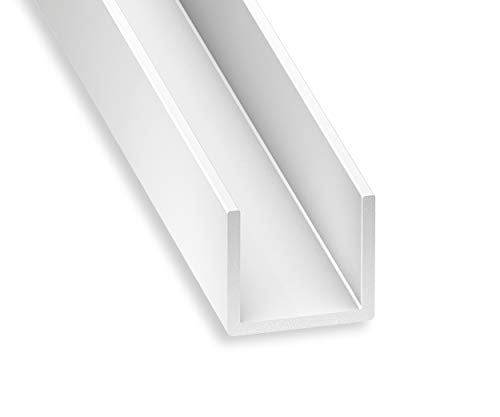 CQFD U PVC blanco 10 x 12 x 10 x 1 mm int.10 1m